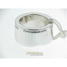 PIANEGONDA anello argento a fascia referenza AA010494 mis.12 new
